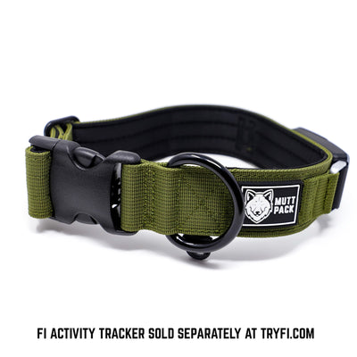 1.5" Olive Fi Compatible Collar by Mutt Pack