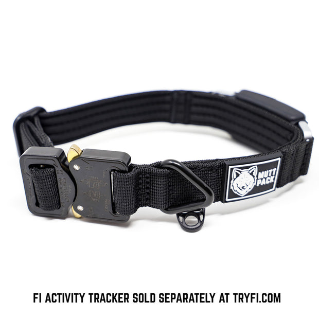 Black Fi Compatible Dog Collar By Mutt Pack