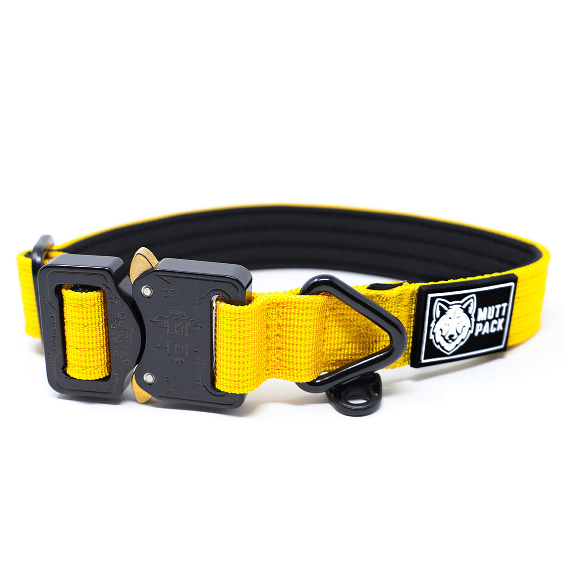 Cobra Buckle Dog Collar Yellow