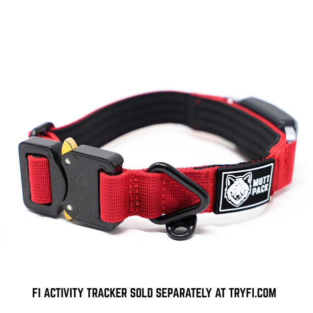 Fi Compatible Cobra Buckle Collar by Mutt Pack_Red