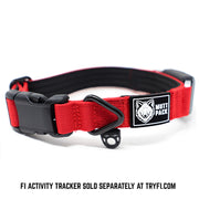 Fi Compatible YKK Buckle Collar by Mutt Pack_Red