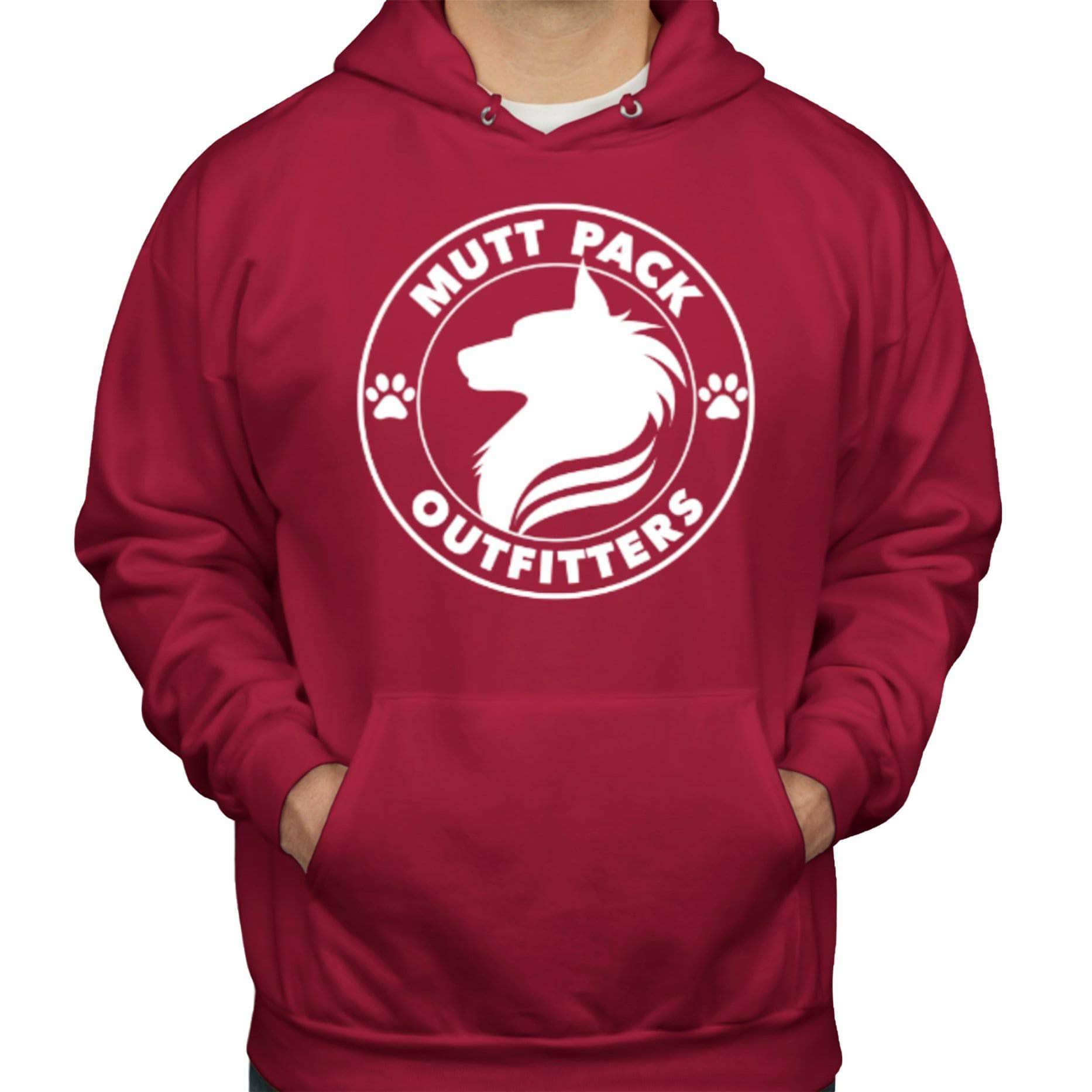 Mutt Pack Hoodie - Deep Red Attire - Mutt Pack Outfitters 