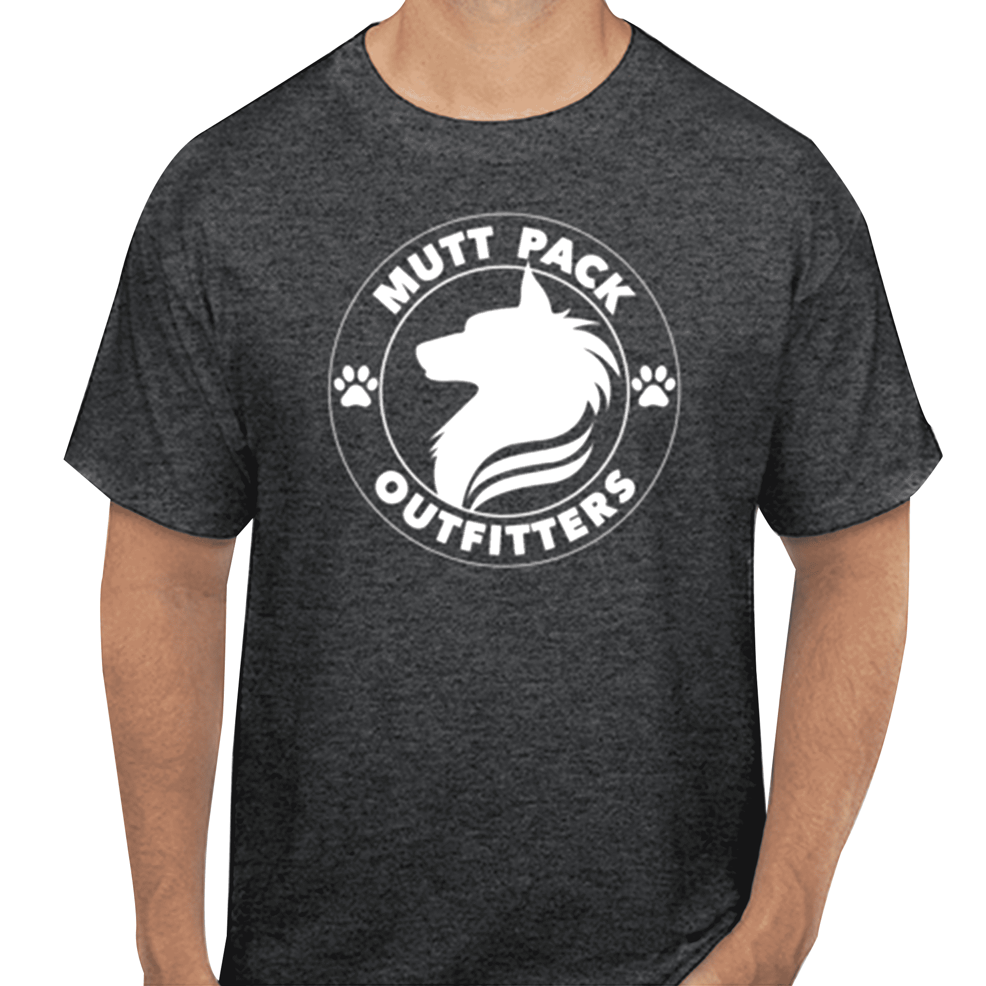 Mutt Pack T-Shirt (Charcoal) Attire - Mutt Pack Outfitters 